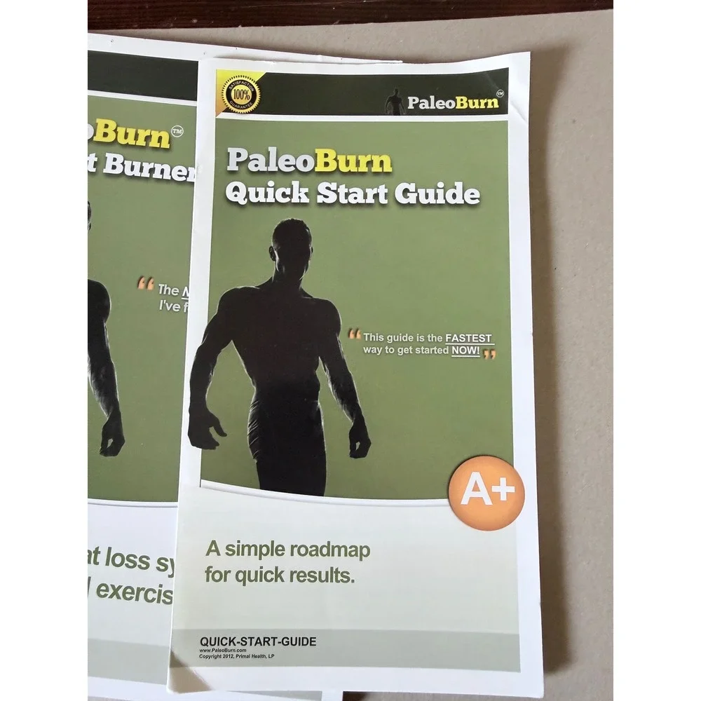 PaleoBurn Fat Loss System 30 Day Meal Plan Cookbook Accelerated Training Set